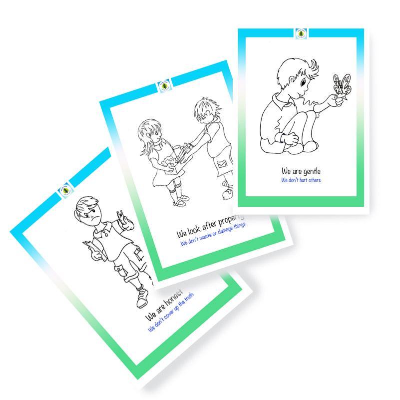 your own school's flash cards & teaching aids