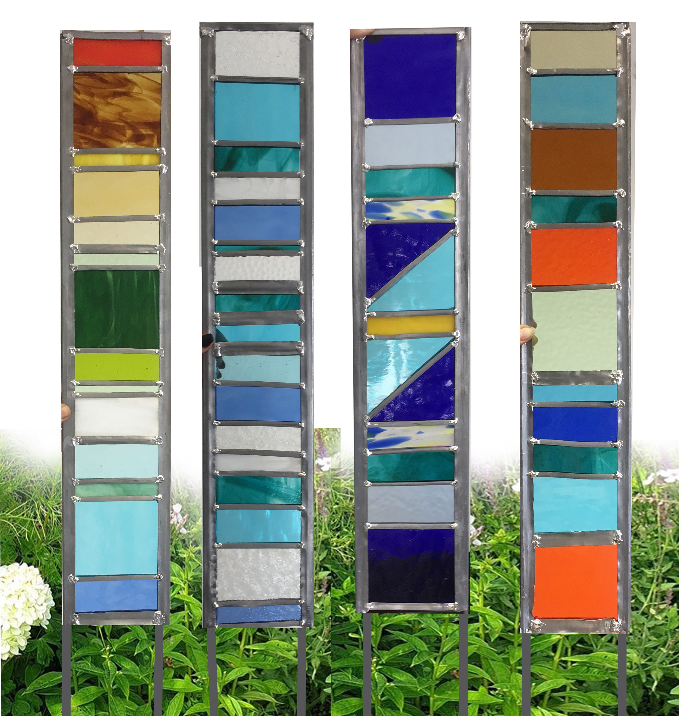 stained glass garden panel swanwick studio